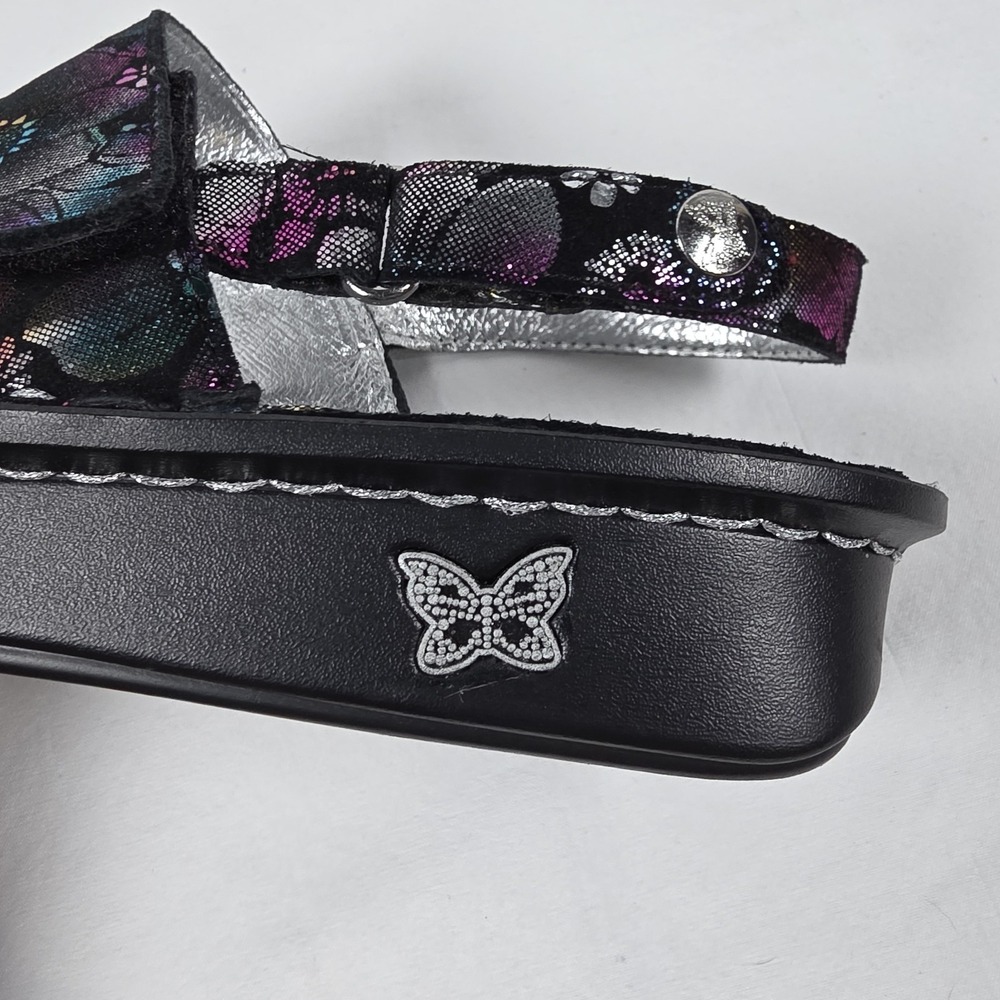 Alegria Verona Liberty Love Rainbow Slingback Sz 10 Multi Floral Sandals VER-450 - Picture 8 of 9